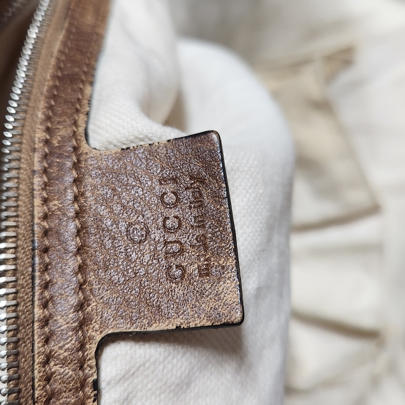 Gucci Brown Monogram Tote Bag - Picture 11 of 12